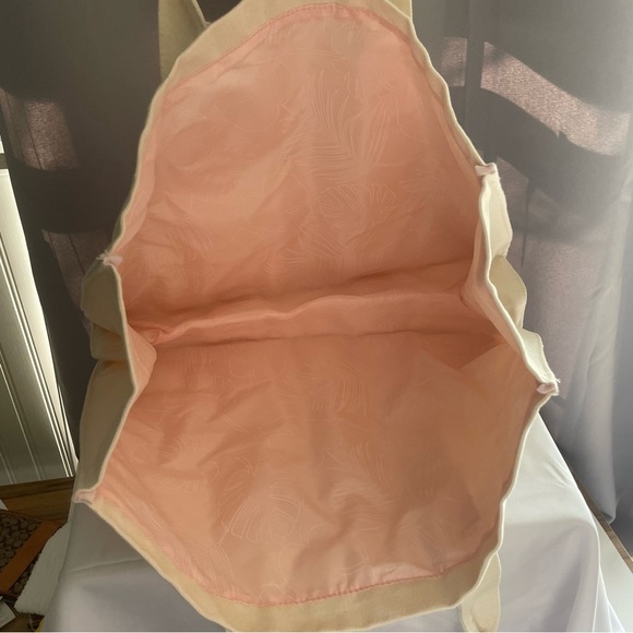 BIOSSANCE Reusable Large White Cotton Canvas Tote Bag - New - Picture 5 of 8